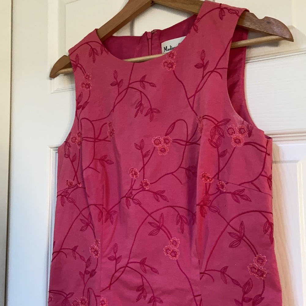 Pink Embroidered Dress